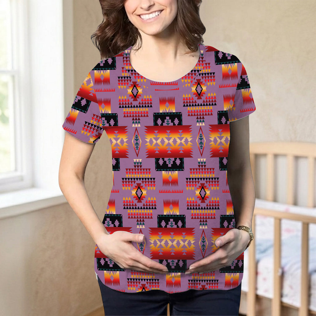 GB-NAT00046-07 Native American Maternity T-shirt
