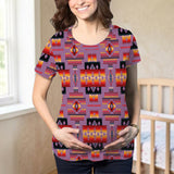 GB-NAT00046-07 Native American Maternity T-shirt