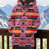 GB-NAT00046-07 Native American Women Knitted Hooded Jacket