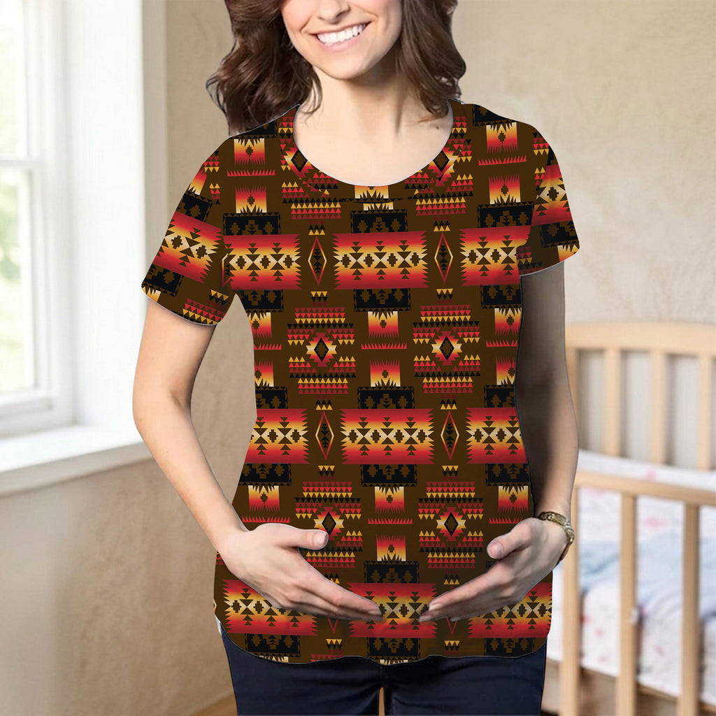 GB-NAT00046-08 Native American Maternity T-shirt