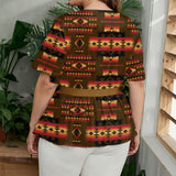 GB-NAT00046-08 Native American Women Wrap Blouse