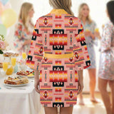 GB-NAT00046-16 Native American Women Satin Wedding Robe