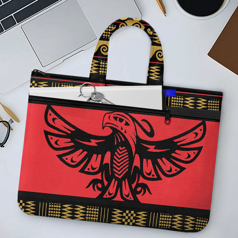 GB-NAT00048-01 Thunderbird Native American Canvas Document Bag