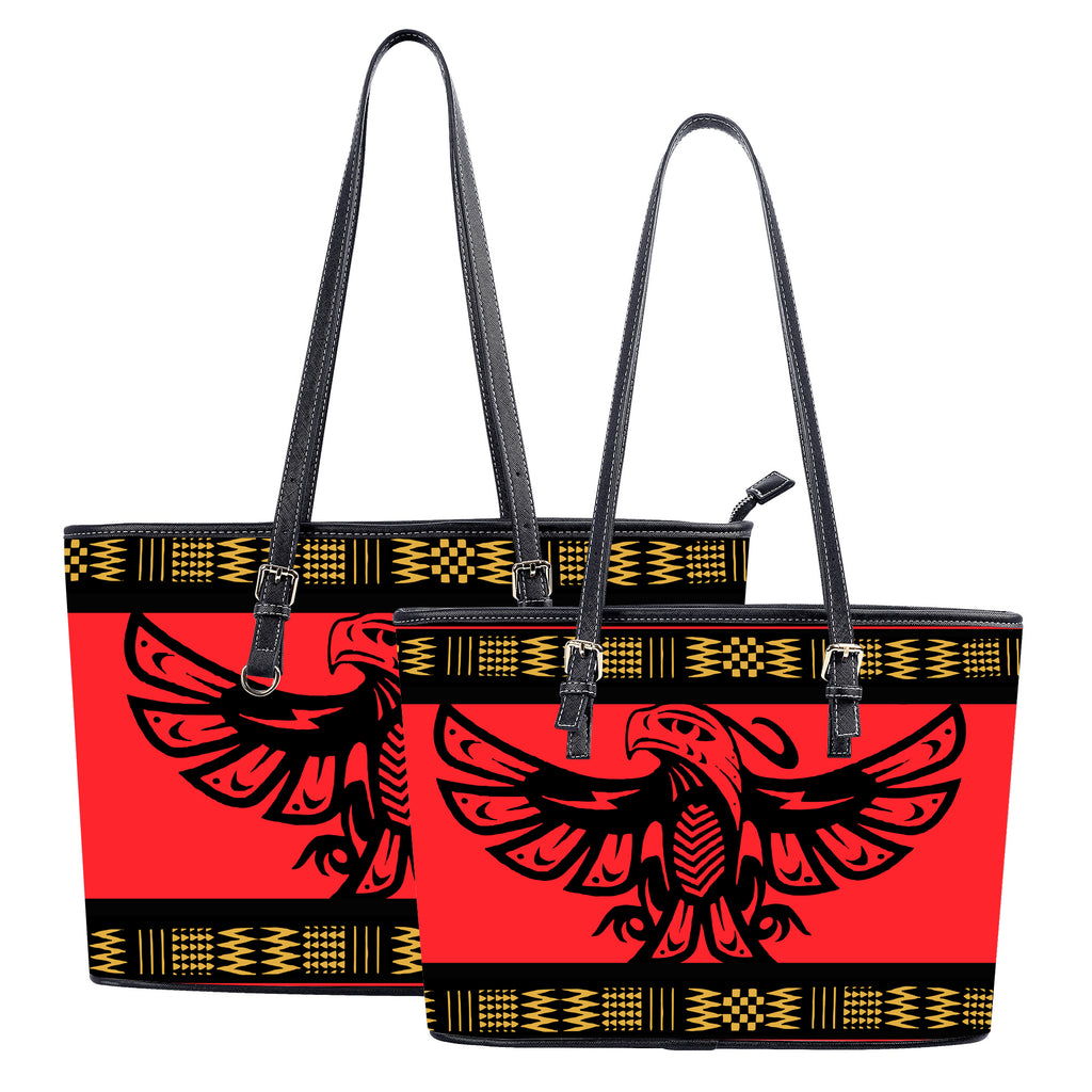 GB-NAT00048 Red Phoenix Native American Leather Handbag