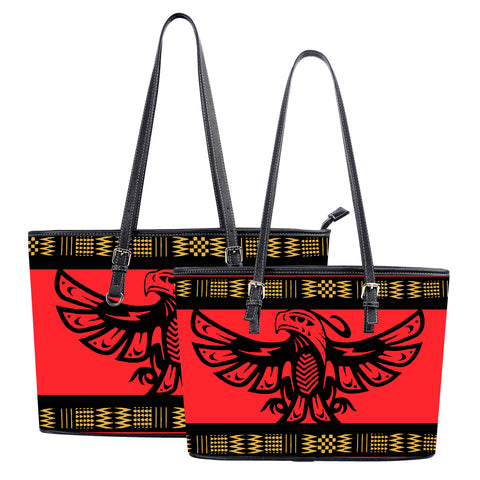 GB-NAT00048 Red Phoenix Native American Leather Handbag