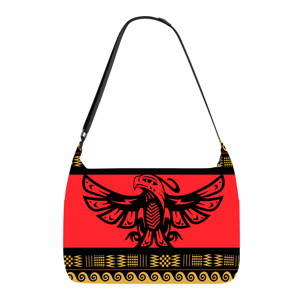 GB-NAT00048 Red Phoenix Native American Messenger Bag