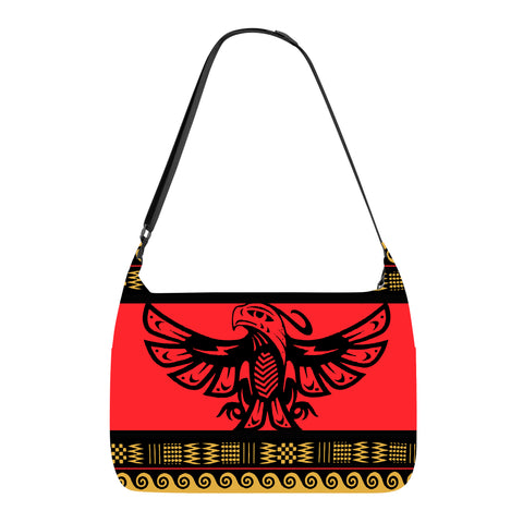 GB-NAT00048 Red Phoenix Native American Messenger Bag