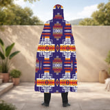 GB-NAT0004 Native American AOP Unisex Hooded Cloak for Kids and Adults