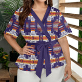 GB-NAT0004 Native American Women Wrap Blouse