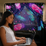 GB-NAT00052 Feather Native American Car Side Window Sunshades