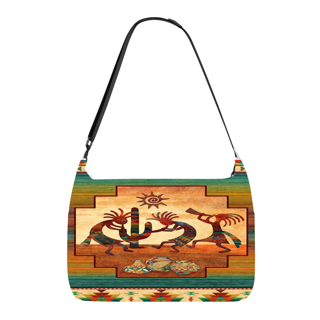 GB-NAT00054 Kokopelli Myth Native  Native American Messenger Bag