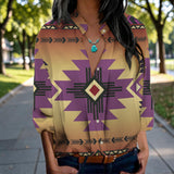 GB-NAT00057-06 Native American Women's Long-Sleeved Shirt