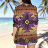 GB-NAT00057-06 Native American Women's Long-Sleeved Shirt