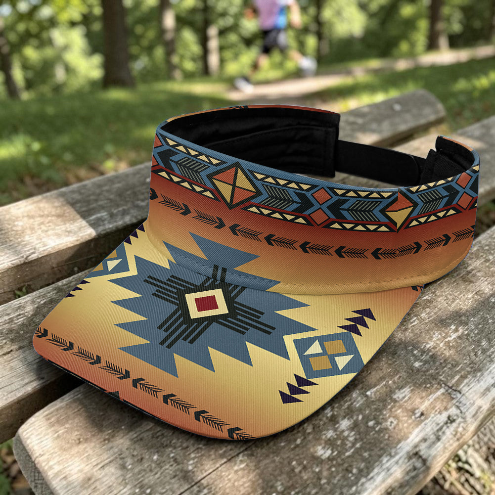 GB-NAT00057 Native American Unisex Sun Visor Cap