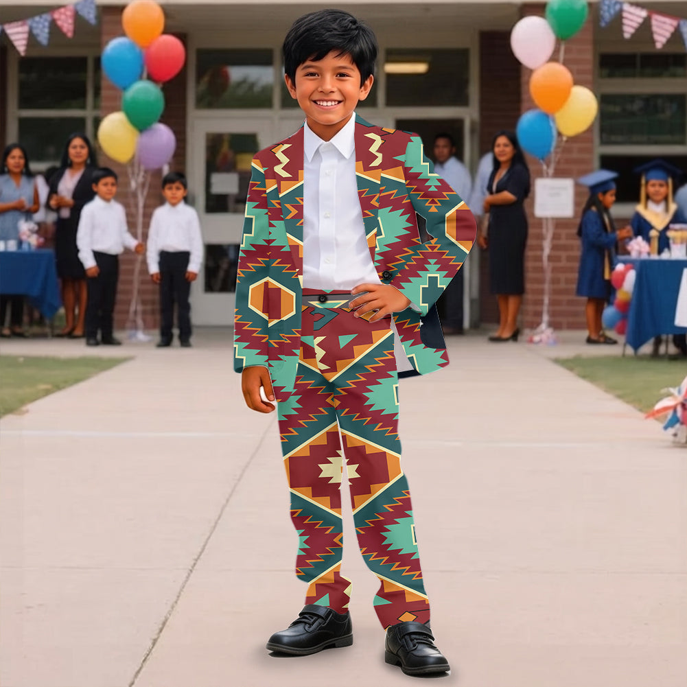 GB-NAT00061 Pattern Native American Boy's Suit