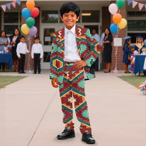 GB-NAT00061 Pattern Native American Boy's Suit