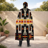 GB-NAT00062-01 Native American AOP Unisex Hooded Cloak for Kids and Adults