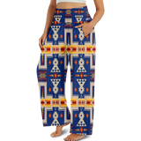 GB-NAT00062-04 Design Native Native Ameriacan  Women's Wide Leg Pants