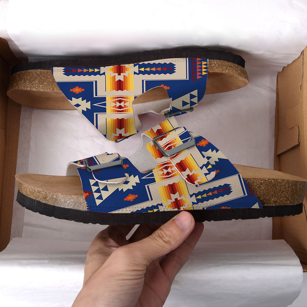 GB-NAT00062-04 Native American Classic Double-Strap Sandals