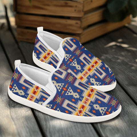 GB-NAT00062-04  Pattern Native American Flat Mesh Shoes