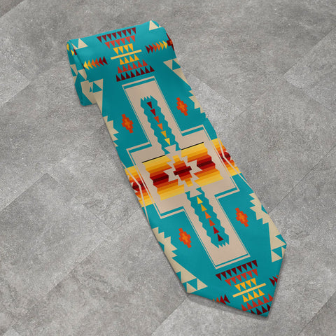 GB-NAT00062-05 Native American All-over Print Necktie