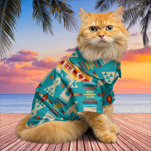 GB-NAT00062-05 Native American Pet Hawaiian Shirt
