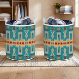 GB-NAT00062-05 Native American Quilted Laundry Basket