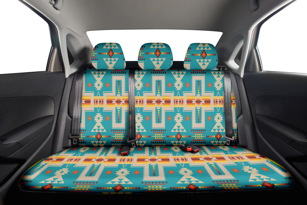 GB-NAT00062-05 Pattern Native American  Car Back Seat Cover Set