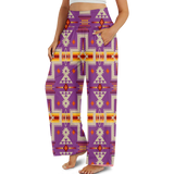 GB-NAT00062-07 Design Native Native Ameriacan  Women's Wide Leg Pants