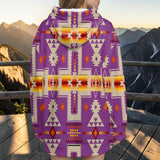 GB-NAT00062-07 Native American Women Knitted Hooded Jacket