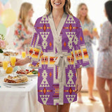 GB-NAT00062-07 Native American Women Satin Wedding Robe