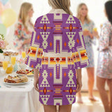 GB-NAT00062-07 Native American Women Satin Wedding Robe
