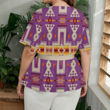 GB-NAT00062-07 Native American Women Wrap Blouse