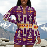 GB-NAT00062-09 Native American Jacket Dress