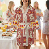 GB-NAT00062-11 Native American Women Satin Wedding Robe
