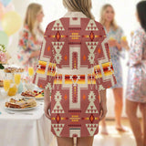 GB-NAT00062-11 Native American Women Satin Wedding Robe