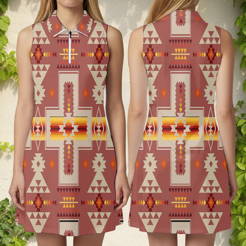 GB-NAT00062-11 Native American Women Sports Dress Set