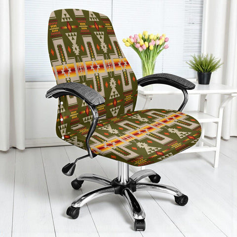 GB-NAT00062-12 Native American All-in-one Office Chair Cover