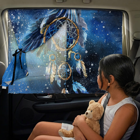 GB-NAT00065 Dreamcatcher Native American Car Side Window Sunshades