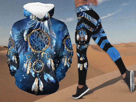 GB-NAT00065 Dreamcatcher Native American Hoodie Leggings Set