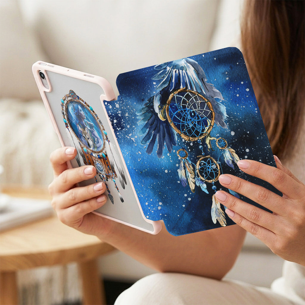 GB-NAT00065 Dreamcatcher Native American Y-fold Tablet Cases