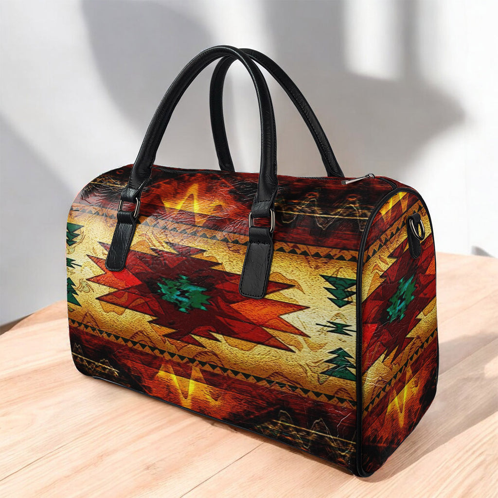 GB-NAT00068 Native American Leather Travel Bag