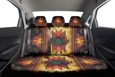 GB-NAT00068 Pattern Native American  Car Back Seat Cover Set