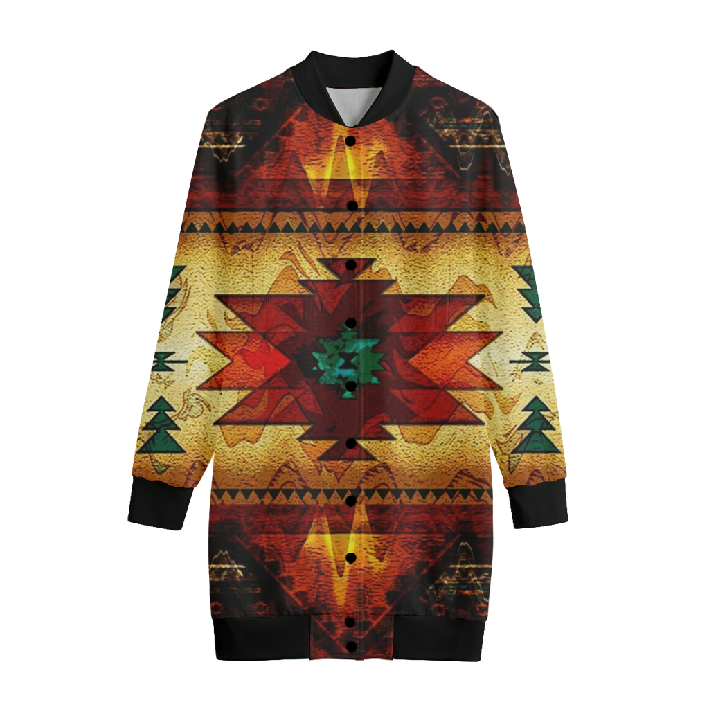 GB-NAT00068 United Tribes Brown Native American Women's Long Jerseys