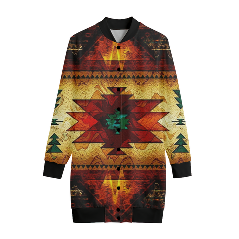 GB-NAT00068 United Tribes Brown Native American Women's Long Jerseys