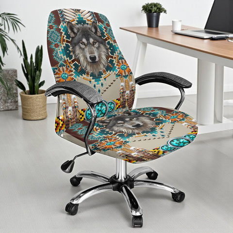 GB-NAT00069B Native American All-in-one Office Chair Cover