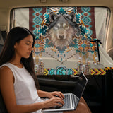 GB-NAT00069B Wolf Native American Car Side Window Sunshades