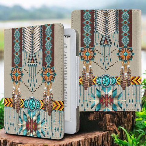GB-NAT00069 Native American Kindle PU Leather Case