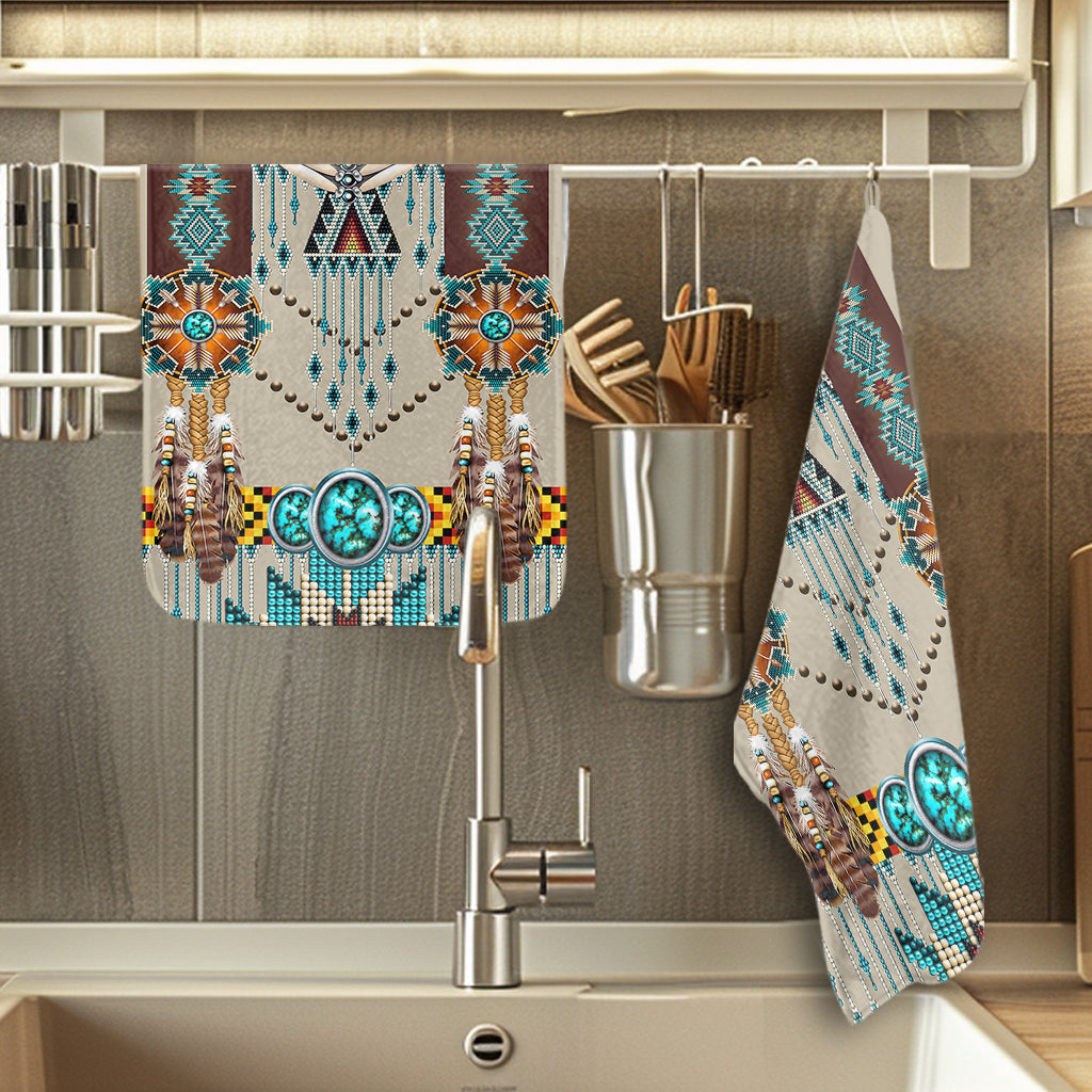 GB-NAT00069 Native American Kitchen Dish Towel Set of 2
