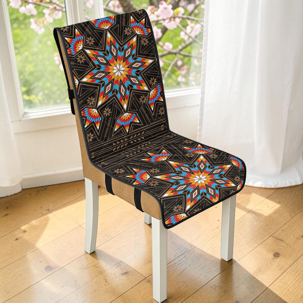 GB-NAT00070 Native American Quilted Dining Chair Slip Cover